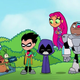 The Teen Titans meet Space Jam's Nerdlucks in this image from Cartoon Network's Teen Titans Go! See Space Jam.